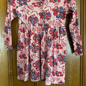 Hannah Red and Blue Floral Kids Dress